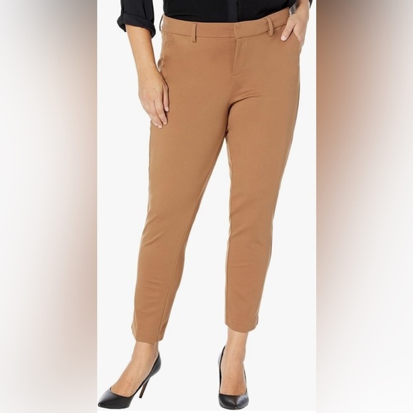 LIVERPOOL Plus Size Slim Leg Ponte Trousers in Ponte Knit- Maple/ Size 18W - Picture 1 of 8